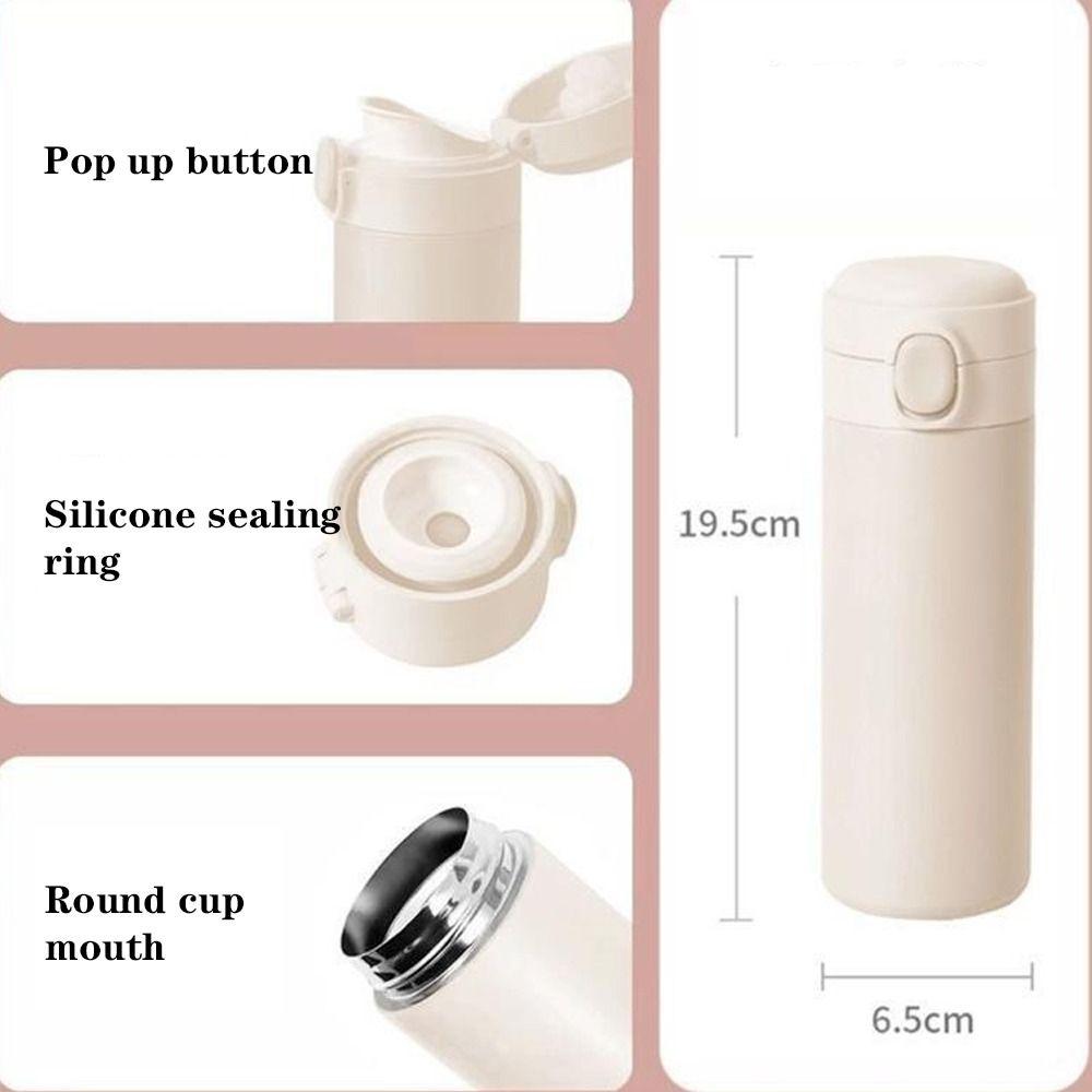 Stainless Steel Students Thermal Cup 420ML Travel Insulated Bottles  Outdoor
