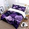 Elegant Purple Rose Gift Set Exquisite Three-Piece Bedding Set Gift For Kids And Adults