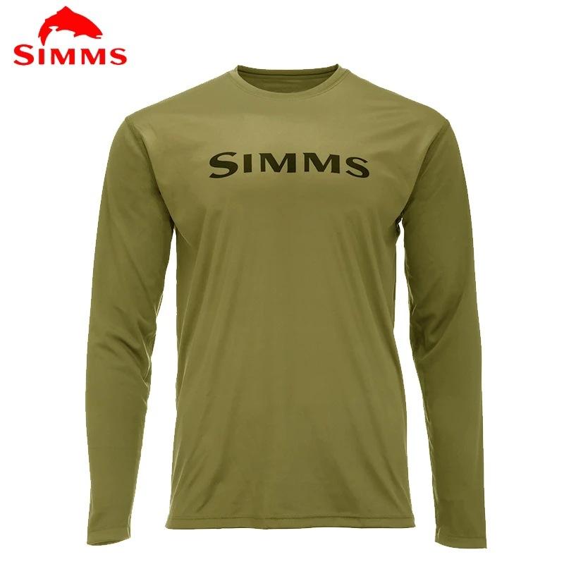 Simms long-sleeved T-shirt summer sunscreen clothes Luya fishing clothes upf50 + quick-drying breathable men's clothing new