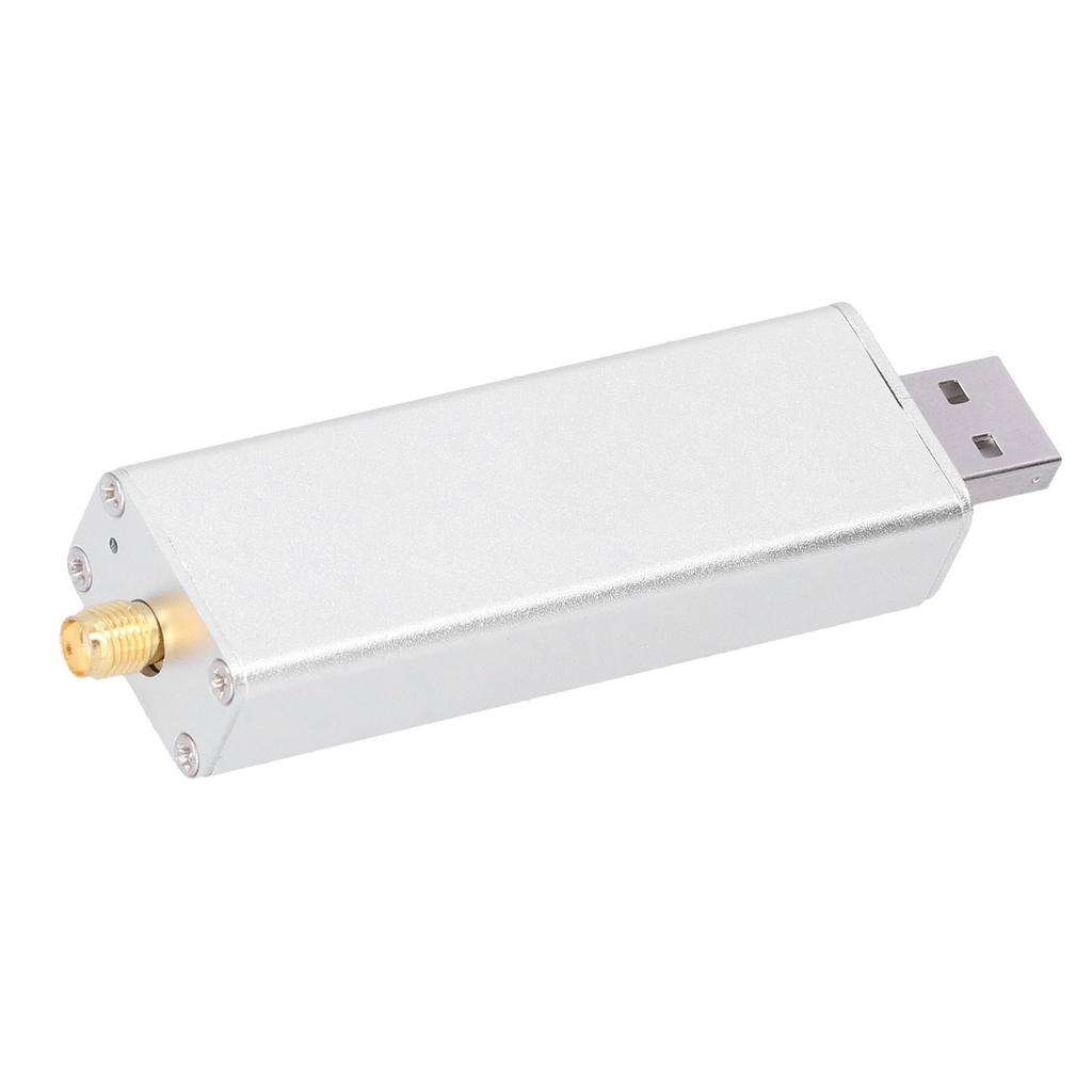 Full Band Receiver Aluminum Alloy RTLSDR 0.1MHz to 1.9GHz Full Band Tuner for FM Radio Intercom Talk Signal Reception