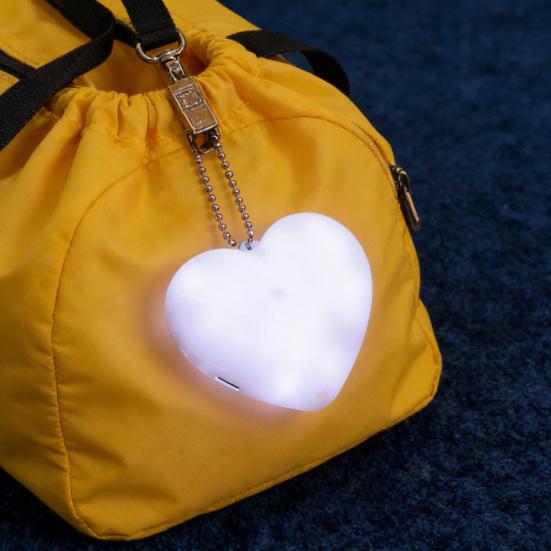 Rechargeable Handbag Light Heart-Shaped Night Portable Purse Lamp Light with Automatic Sensor for Women Girls Mothers