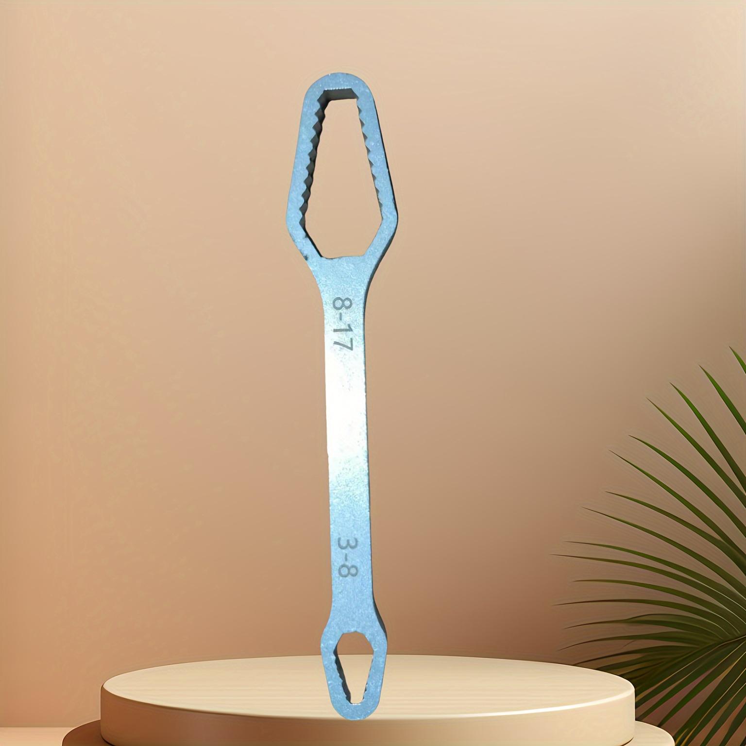 

1 шт. Универсальный саморегулирующийся многофункциональный гаечный ключ, механический ручной инструмент двусторонний гаечный ключ для ремонта автомобиля, велосипеда и дома - диапазон захвата 3-17 мм серебряный