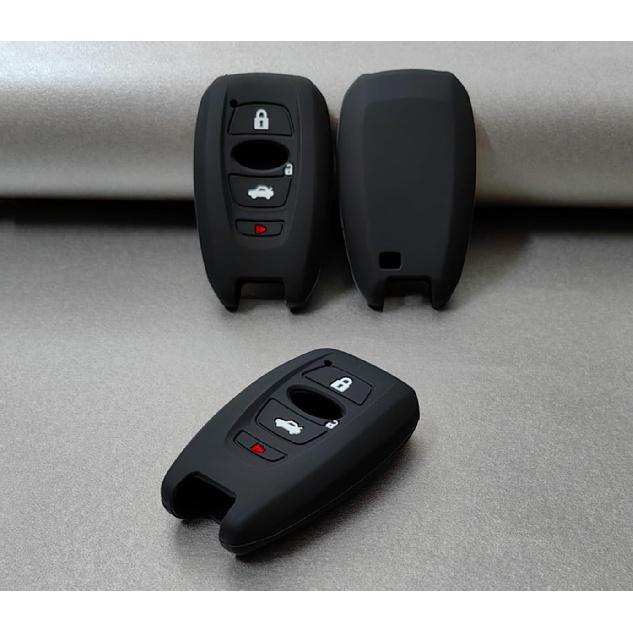 REPROTECTING Silicone Rubber Key Fob Cover Compatible with Subaru Ascent BRZ Crosstrek Forester Impreza Legacy Outback WRX WRX STI XV Crosstrek