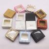 10 Stück 7,5x7,5x3cm Kraftpapier Geschenkboxen DIY Handgemachte Verpackung für Weihnachts Süßigkeiten Kuchen Geschenke