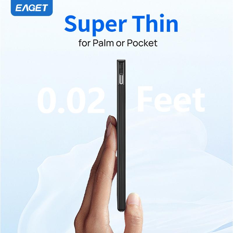 5000mAh Reise-Essential Tragbares Ladegerät mit eingebautem USB-C-Kabel für MacBook, iPhone 16/15 Serie, Samsung, Switch und mehr