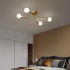 8 Bulb Gold LED Metal Suspension Modern Chandeliers Light Luxury Lustre Ceiling Pendant Lamp for Dining Room Living Room Bedroom