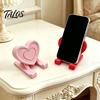 Ergonomic Phone Stand 3D Printed Heart Holder, Love Shape Mobile Stand, Cell Tablet Desk Mount, Valentine's Day Gift Holder