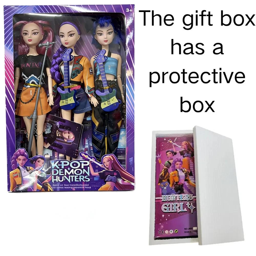 NEW  Anime KPop Demon Hunters Doll Vinyl Toy Rumi Mira Zoi Character Vinyl Birthday Gift Fan Gifts  Seling Action Figure