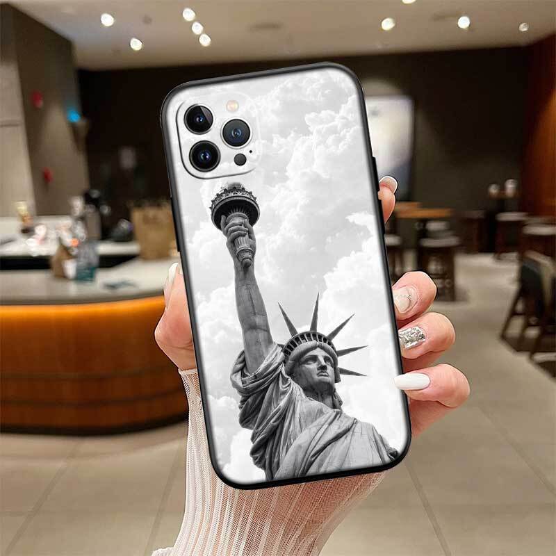Statue of Liberty Phone Case for Redmi Note 12 12S 12C 13 13C 13R 14 14S 14R 14C 11A 13X A3 A3X A4 A5 Pro Max Plus