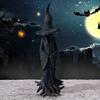 Witch Statue Halloween Resin Ornament Home Decoration Halloween Witch Statue Gothic Witch Figure for Festival Partry