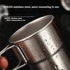 Multi-Purpose Portable Camping Mug 300ML 304 Stainless Steel Beer Mug Collapsible Handle Water Cup Outdoor Camping Travel Use