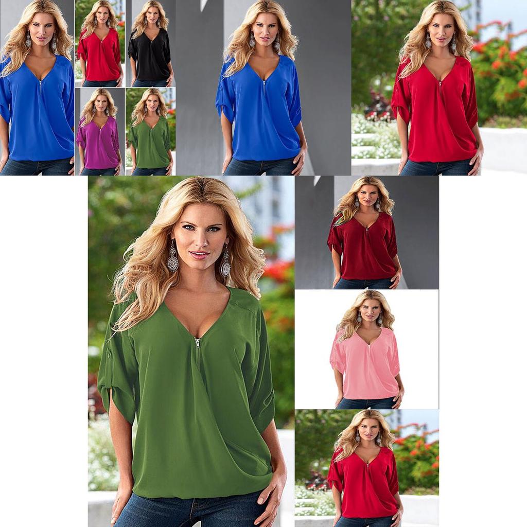 Stylish Plus Size Women Summer Chiffon Tank Top T-shirt Perfect For Casual Outings