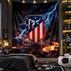 Wall Hanging Tapestry Atletico Madrid Print Cloth for Living Room Bedroom Home Decor