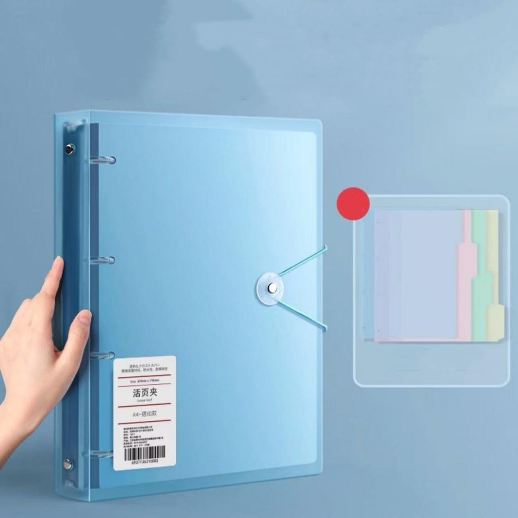 Multifunctional PP Storage Booklet Loose Leaf A4 Binder Family ID Storage Bag Dustproof Photo Album School