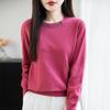 Women's Rhinestone Crew Neck Knit Sweater - Elegant, Versatile, and Stylish for Autumn & Winter