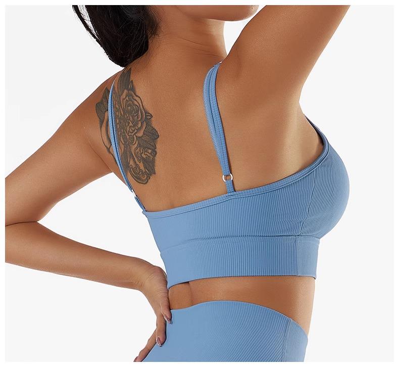 American ALO Strappy Backless Sports Bra - Yoga & Fitness Top for Women