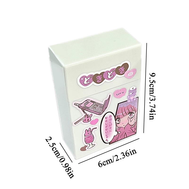 INS White 3 Inch K-pop Photocard Storage Box Photo Small Card Organizer Card Case Desk Organizer Box School Stationer