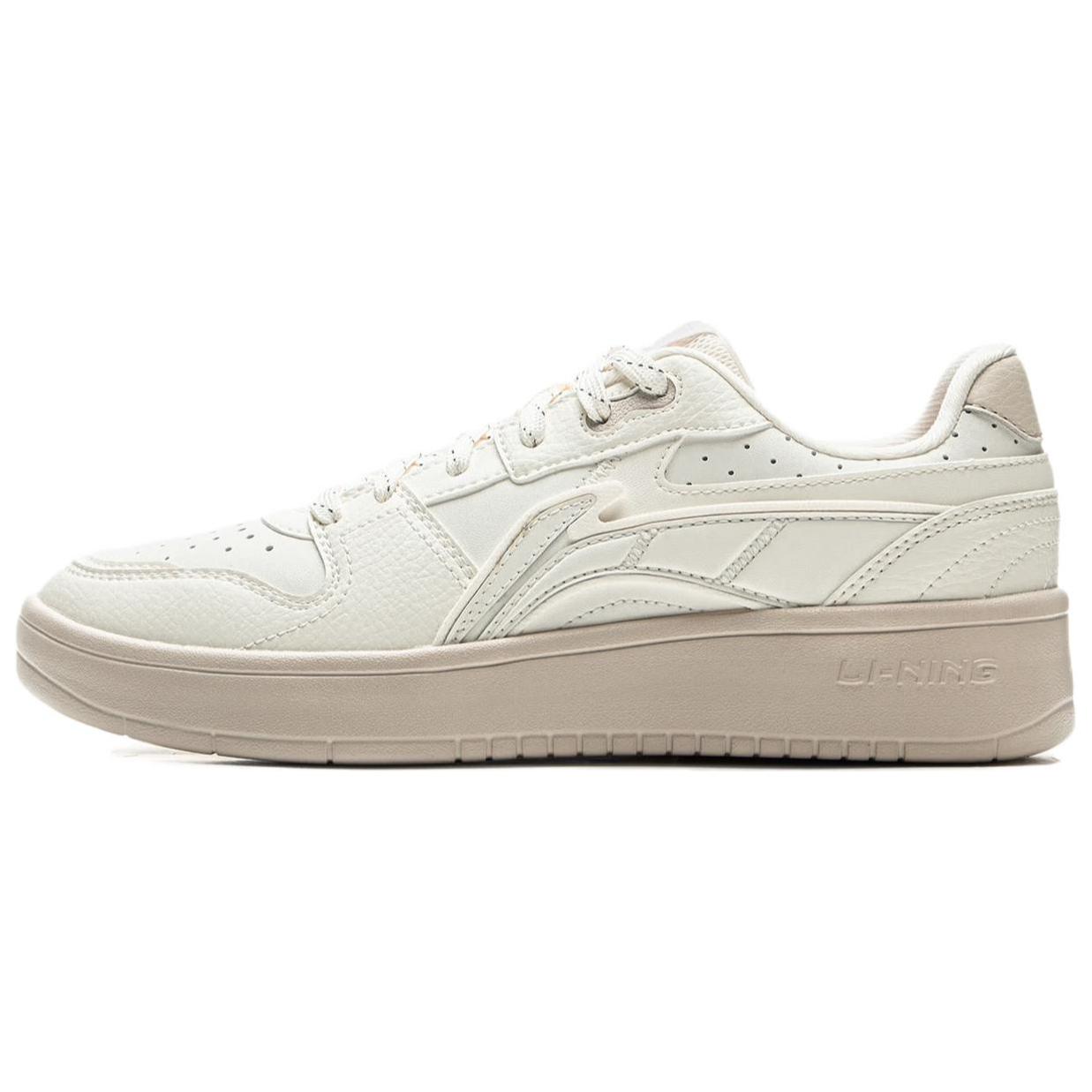 

New LiNing Acer Truncatum Slip Resistant Cushioning Abrasion Resistant Lightweight Low top Skateboard Shoes Women s Ecru AGCU516-3 40