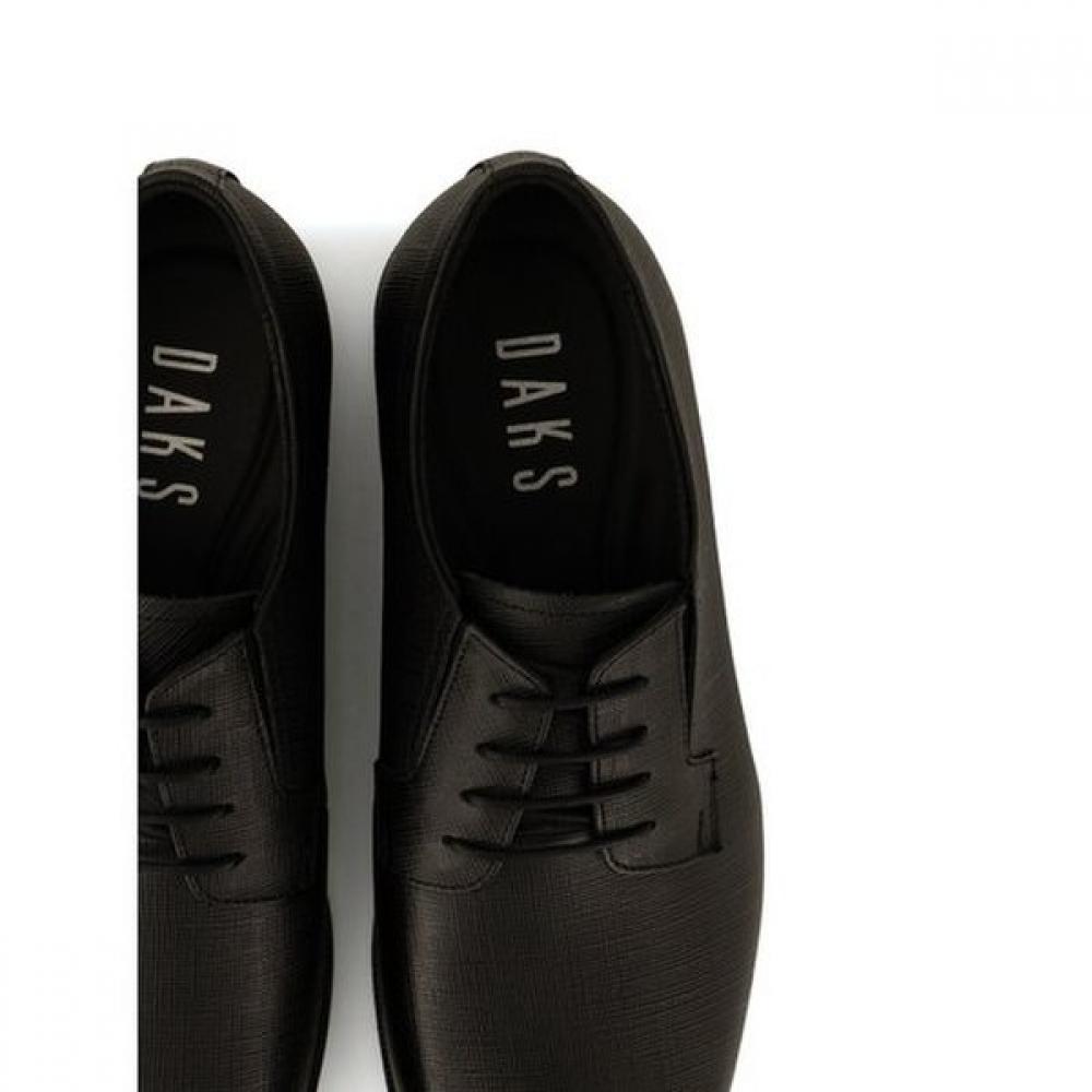Daks Men Comfort Saffiano Dress Shoes  Black  Dmx279 Ke17
