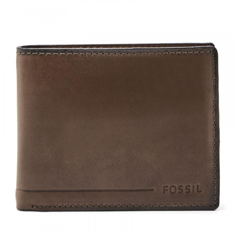 

Мужской кожаный чехол для паспорта Fossil с RFID-метками