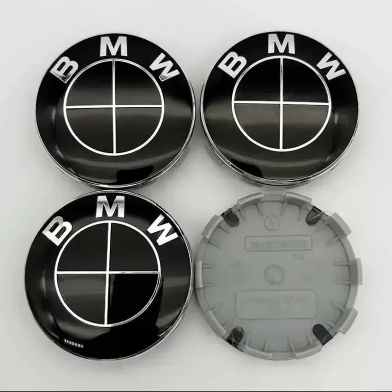 VLBA5 -4PC 56mm 68mm Car Wheel Center Covers For BMW E36 E46 E53 E90 E91 E60 E61 E93 E87 E84 X1 X3 X5 E70 E71 X6 M3 F30 F20 F10 F11 G3