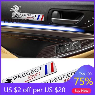 2026 Heißer Autoaufkleber Auto Styling Aufkleber 3D Aluminium Heckemblem Abzeichen Karosserie Aufkleber für Peugeot 2008 208 308 508 4008 408 3008 307