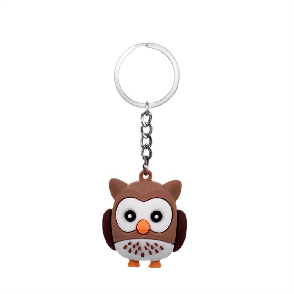 Toy Bag Charms PVC Birthday Gifts Party Car Keychain Owl Pendant Owl Keychain Animal Keyring