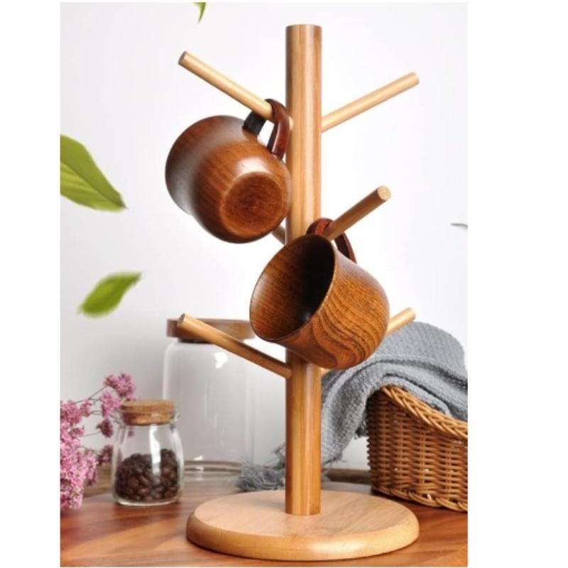 1pc Wooden Cup Jujube Sour Wood Household High Temperature Resistant Tea Coffee Beer Cup Kitchen Bar Drinkware Wood Drinking Mug