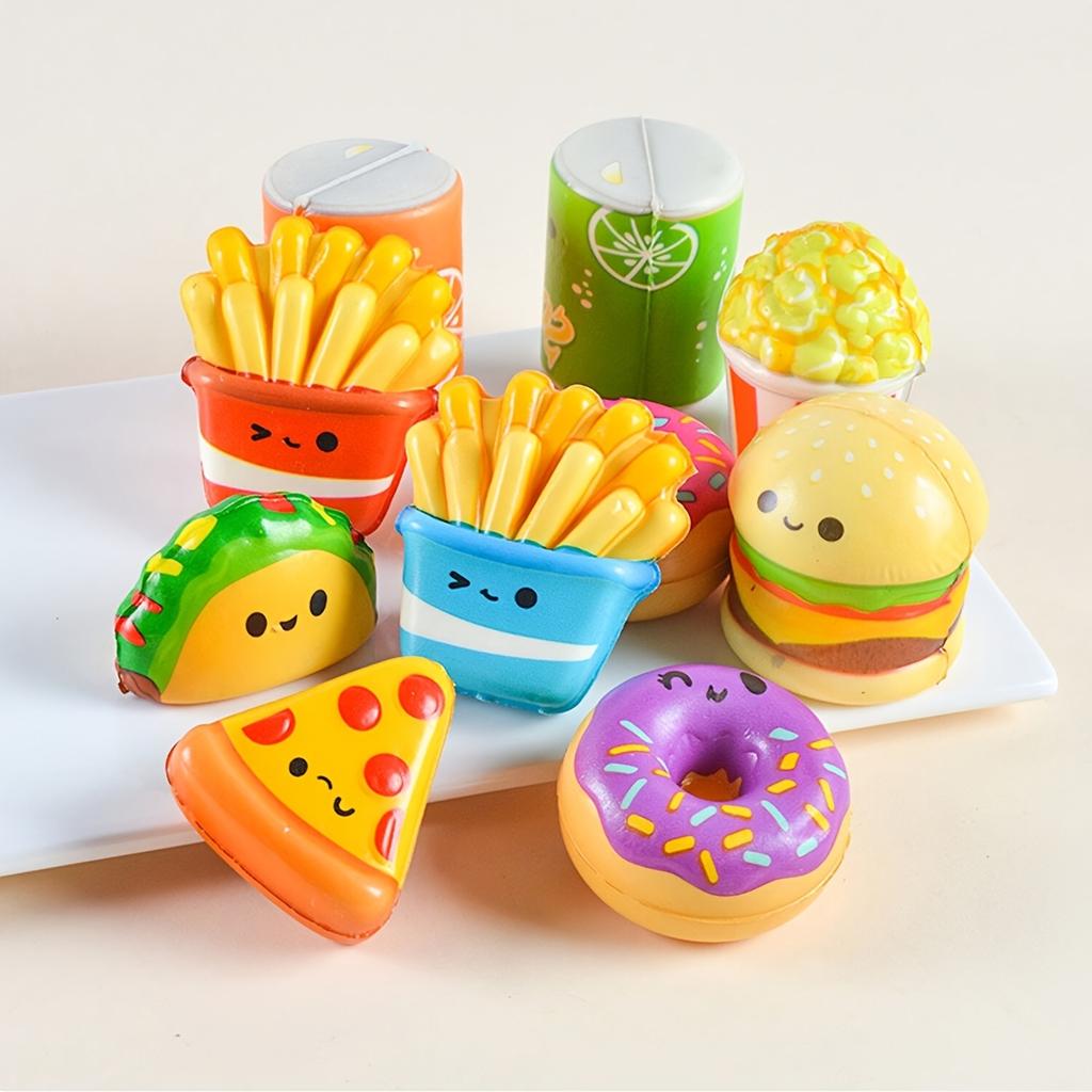 12pcs Mini Slow-Rising Food Squishy Toy Set Gift Pack for Kids Birthdays