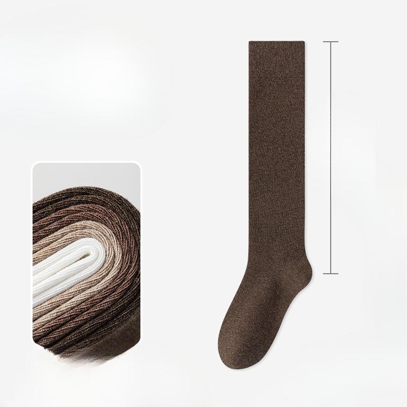 

Female Autumn and Winter Pressure Show Thin Legs Pile Pile Cotton Socks 1 pair верблюд