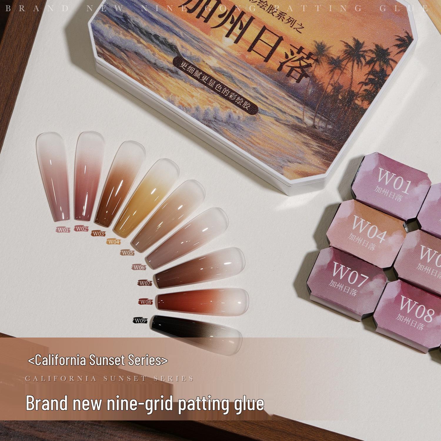 

Gaoya California Sunset Nail Art Gel: High-Saturation Autumn/Winter Gradient Blush Nail Polish