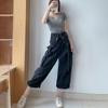 Workwear-style Wide-leg Denim Overalls Women Spring Autumn Design with Retro Halter Jumpsuit Female Shoulder Strap Jeans