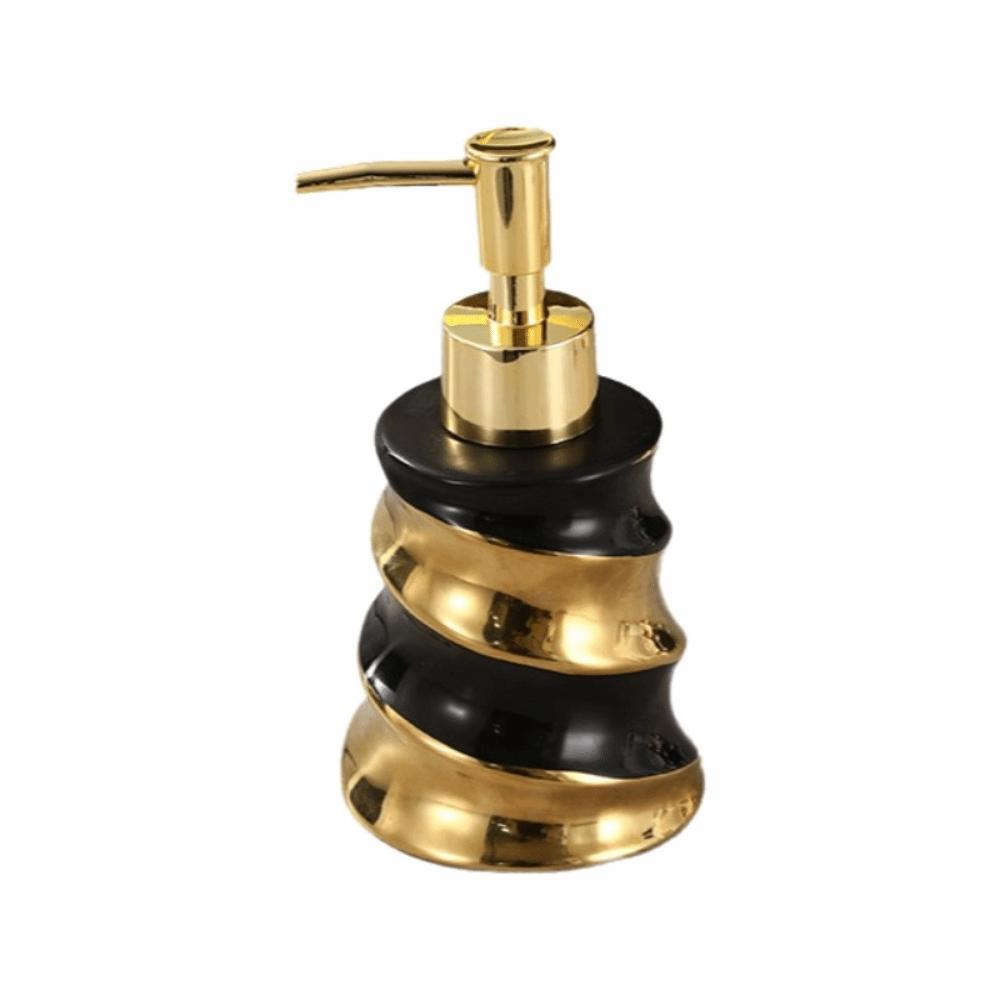 

200ml Press Type Empty Bottle Small Countertop Sink Soap Dispenser Kitchen чёрный/золотой