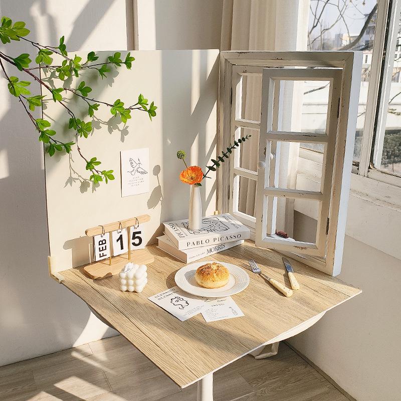 Retro Window Cake Baking Photography Background Board - Wood Grain Props for Studio Scenes