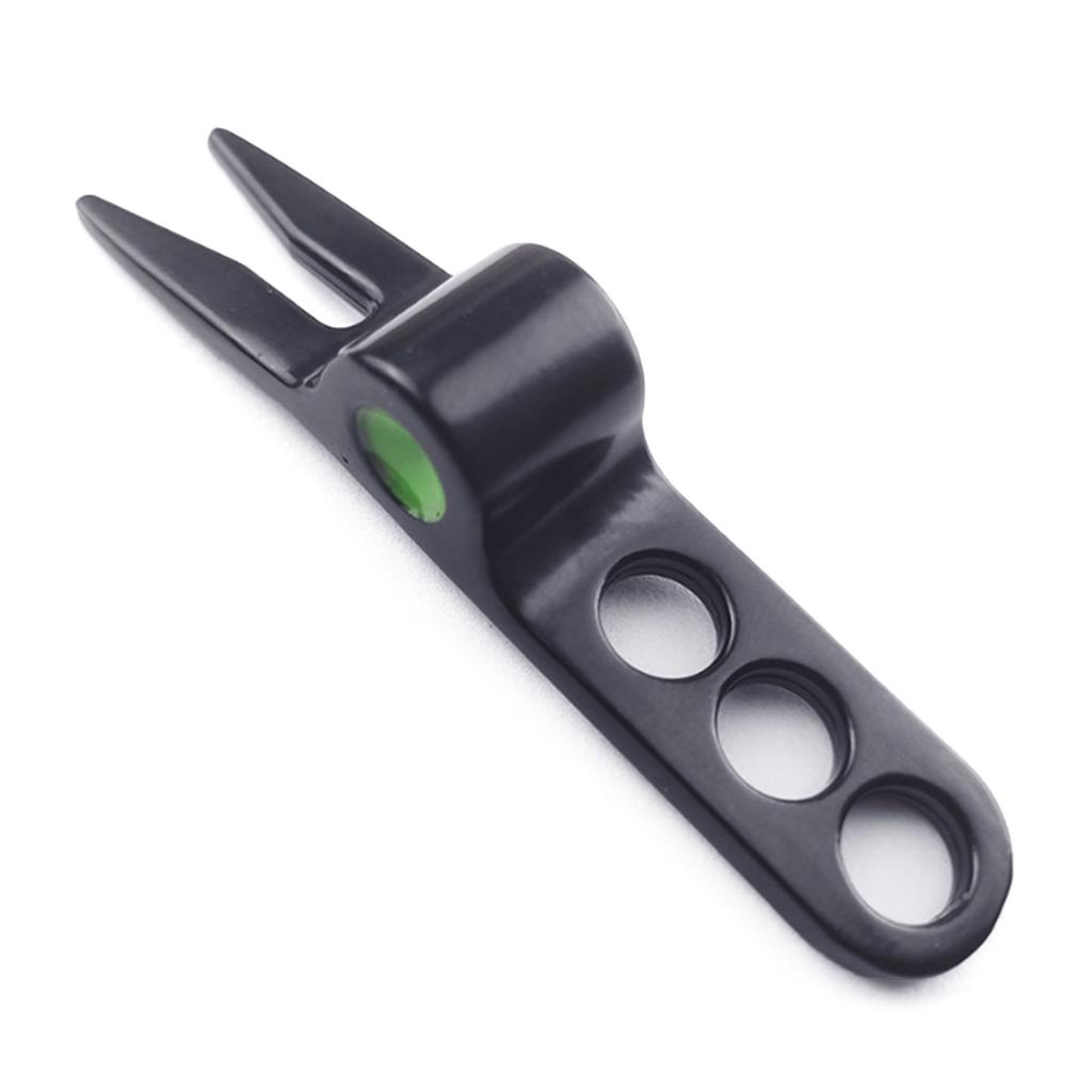 Golf Divot Repair Tool Zinc Alloy Pitchfork Turf Tool Putting Green Fork Groove Cleaner Golf Accessories Enduring