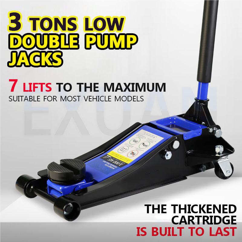 2T/2.5T/3T Horizontal Hydraulic Lifting Jack 4S Shop Lifter Auto Repair Shop Small Car Truck Tire Changing Tool Car Lifting Jack