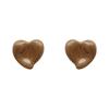 French Love Milk White Earrings Simple Versatile Stud Earrings Women'S Niche Design High-End Temperament Ear Jewelry