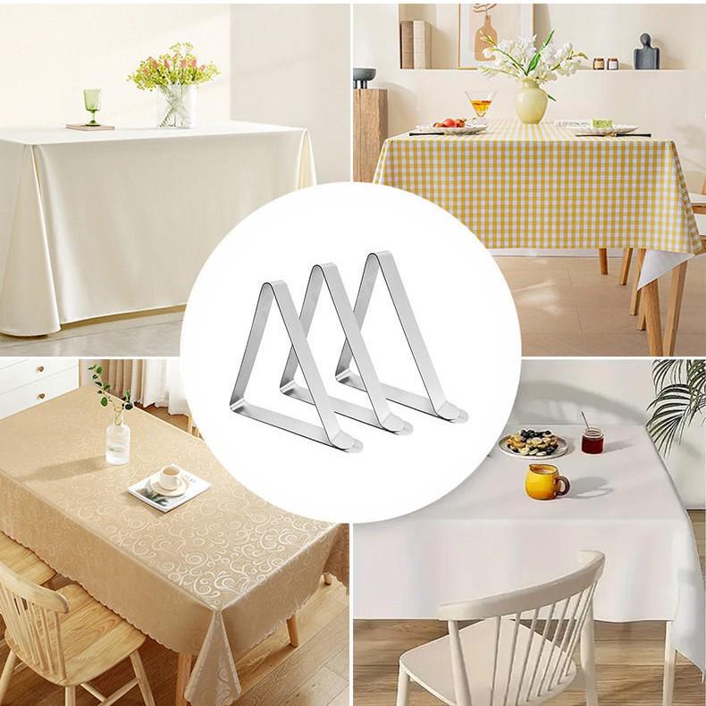Adjustable Large Stainless Steel Tablecloth Clip for Dining & Picnic