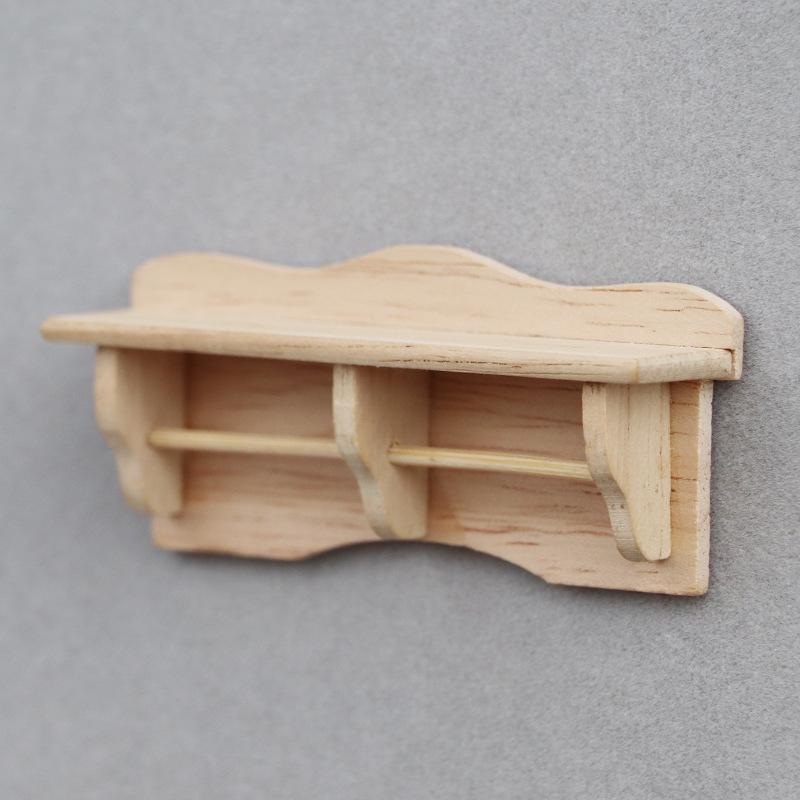 1:12 Dollhouse Bathroom Towel Rack & Kitchen Shelf (Unpainted)