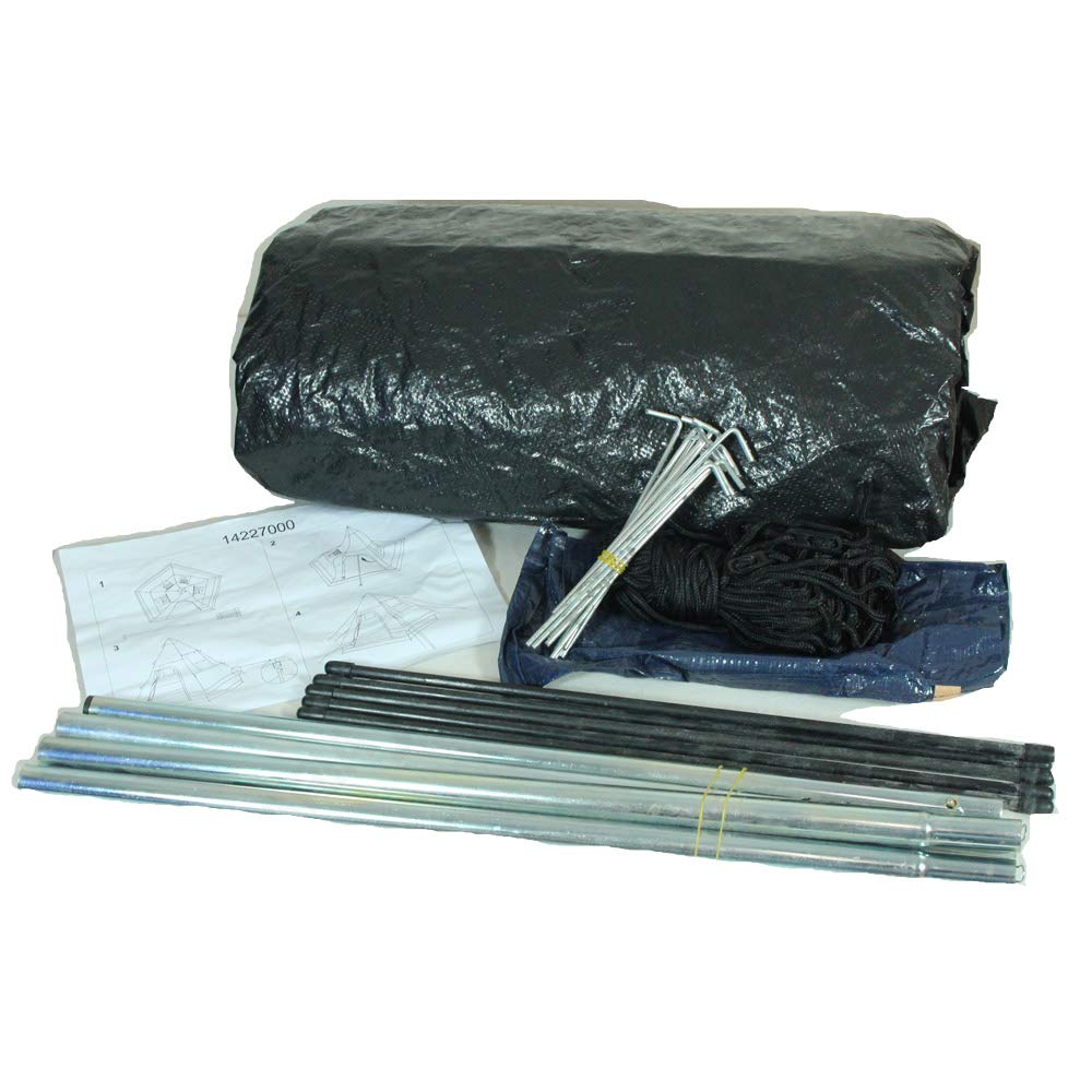 Tipi 290 X 270 X 225cm X X Olive Drab Mil-Tec Tent, 4-Person Set, (10.6" 9.6" 8.7") -