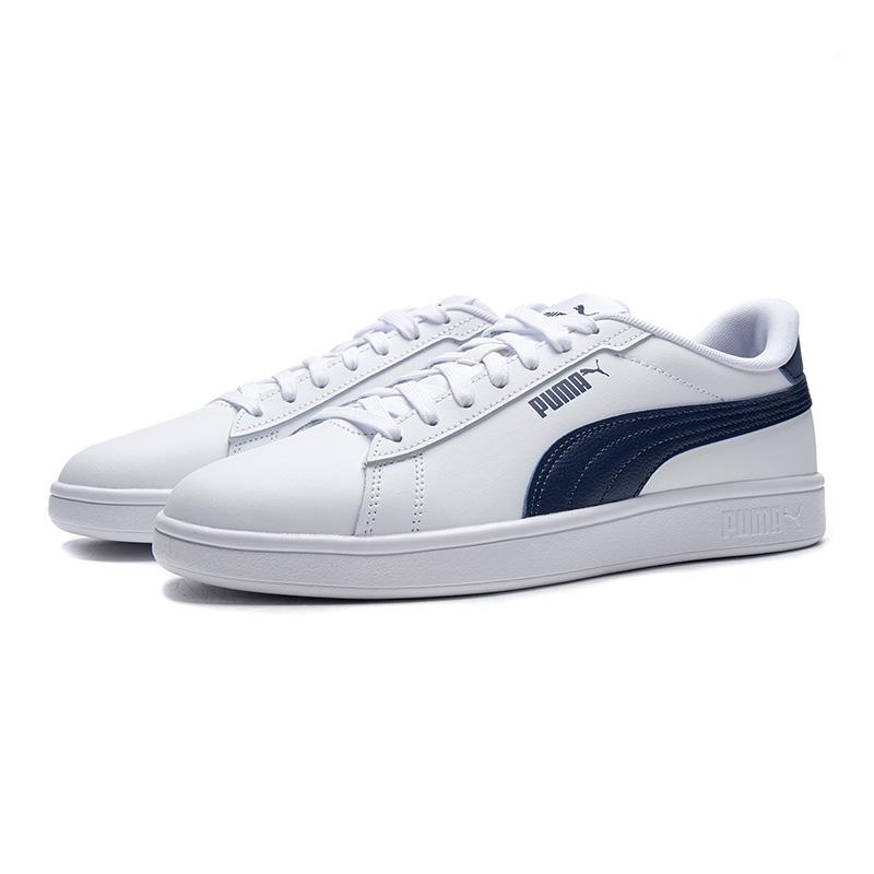 Puma Smash 3.0 Versatile Comfortable Durable Low-Top Sneakers Unisex Sneakers White Blue 390987-28