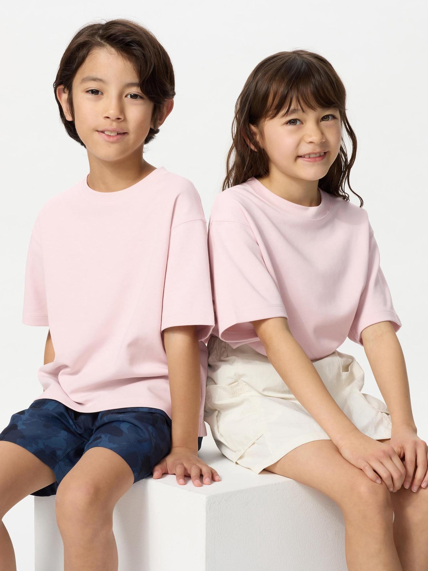 

Детская футболка с круглым вырезом Uniqlo Kids Airism CoTTon 10 PINK/KIDS 110