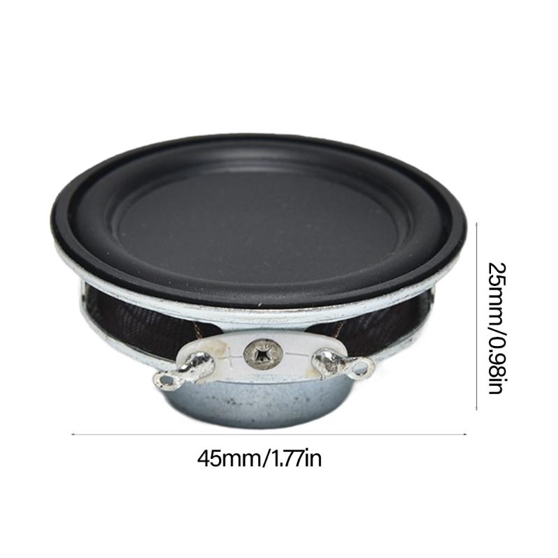 45mm Full Ranges Speaker 4Ohm 5W Sound Mini Portable Amplifiers Sound Speaker PU Side Loudspeaker Home Theater DIY