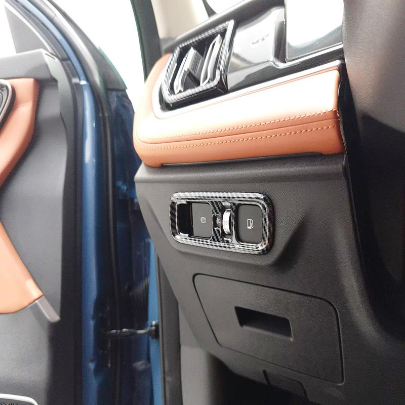 For Jetour Shanhai L7 X70 PLUS 2024 2025 2026 ABS CarbonFiber Car Headlamp Adjust Switch Button Cover Trim Interior Accessories