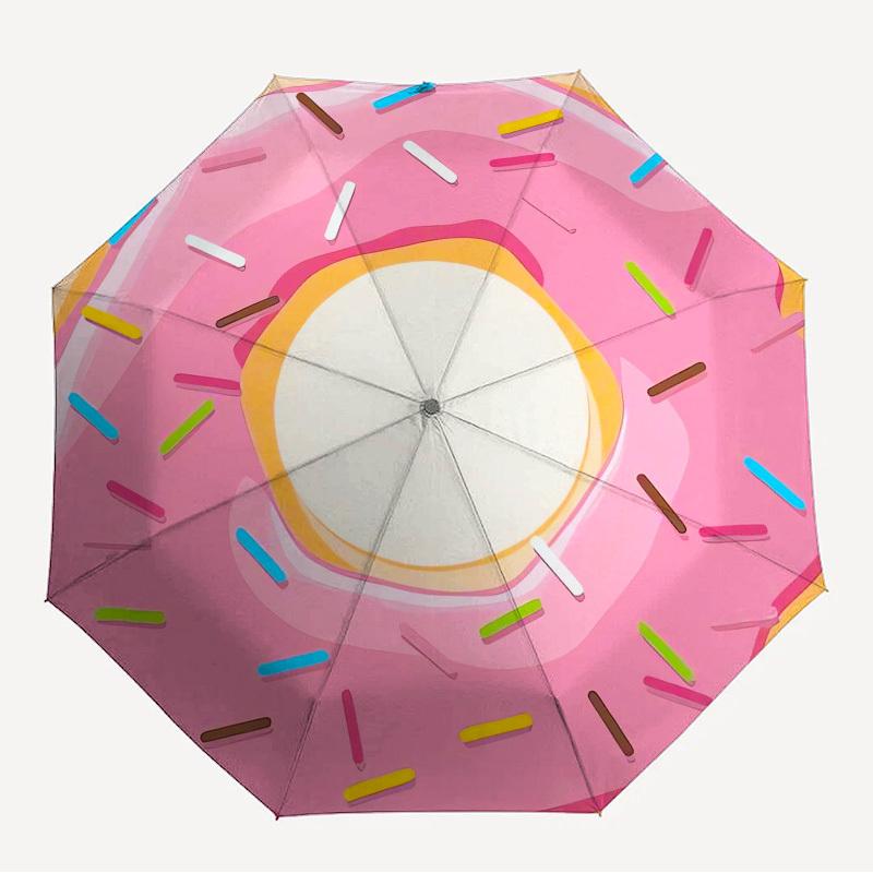 

1pc Donut Themed High-quality Umbrella,Automatic Opening and Closing Umbrella,Multi-functional Umbrella G0811302