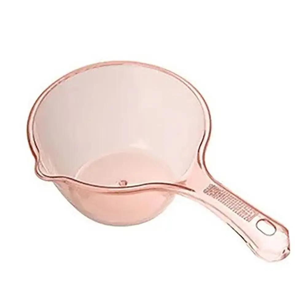 

Household Deepening Water Scoops Healthy Material Thick Durable Anti Slip Long Handle Shower Water Scoop Kitchen Bathroom Tools червоний