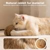 4/8/12pcs 3 Inch Furry Catnip Toy Ball Washable Soft Fluffy Interactive Cat Toy for Winter Cute Kitten Pet Interactive Gifts
