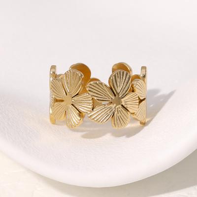 Women's French Vintage Titanium Steel Open Ring Non Fading High End Stainless Steel Ring Creative Design Open Rings