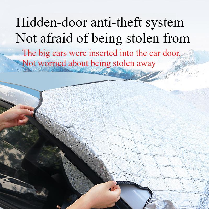 1PC car snow shield front windshield antifrost antifreeze car clothing windshield car cover sun shield magnet suction snow cover front shield