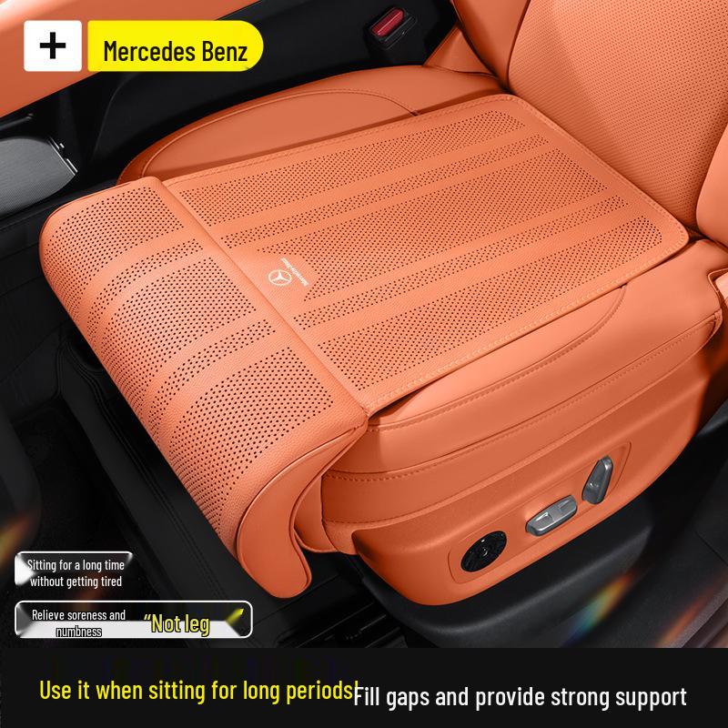 Compatible Leg Rest Extension Seat Cushion for Mercedes-Benz A/B/CLA/C/E-Class, GLA, and GLB.